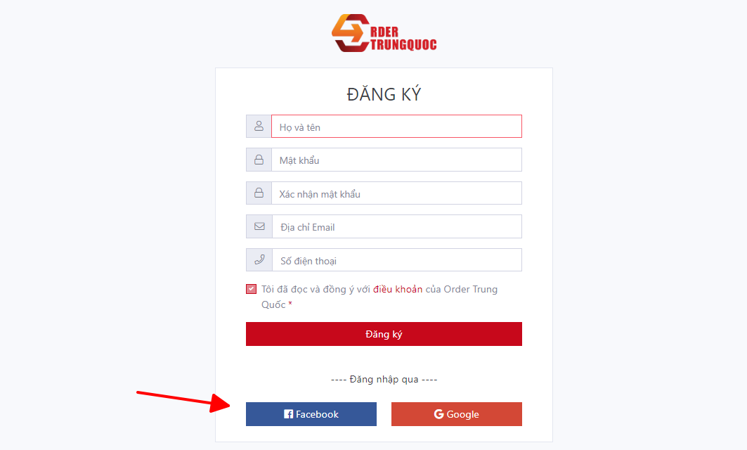 Hướng dẫn đăng ký tài khoản order trung quốc