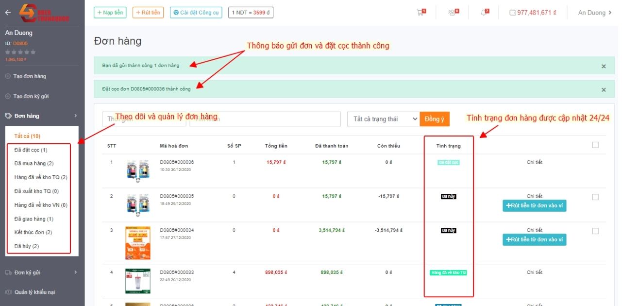 Hướng dẫn đặt hàng taobao Hướng dẫn đặt hàng taobao