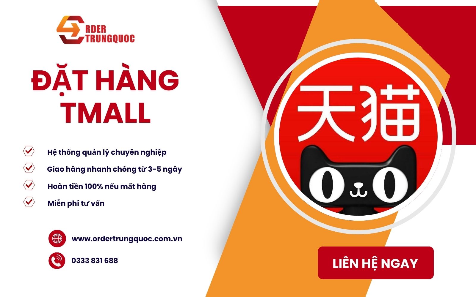 Order Trung Quốc chuyên dịch vụ ship hộ hàng Tmall