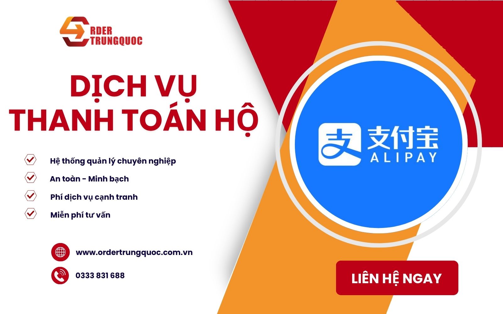 Dịch vụ thanh toán hộ trên Taobao, Tmall uy tín tại Order Trung Quốc