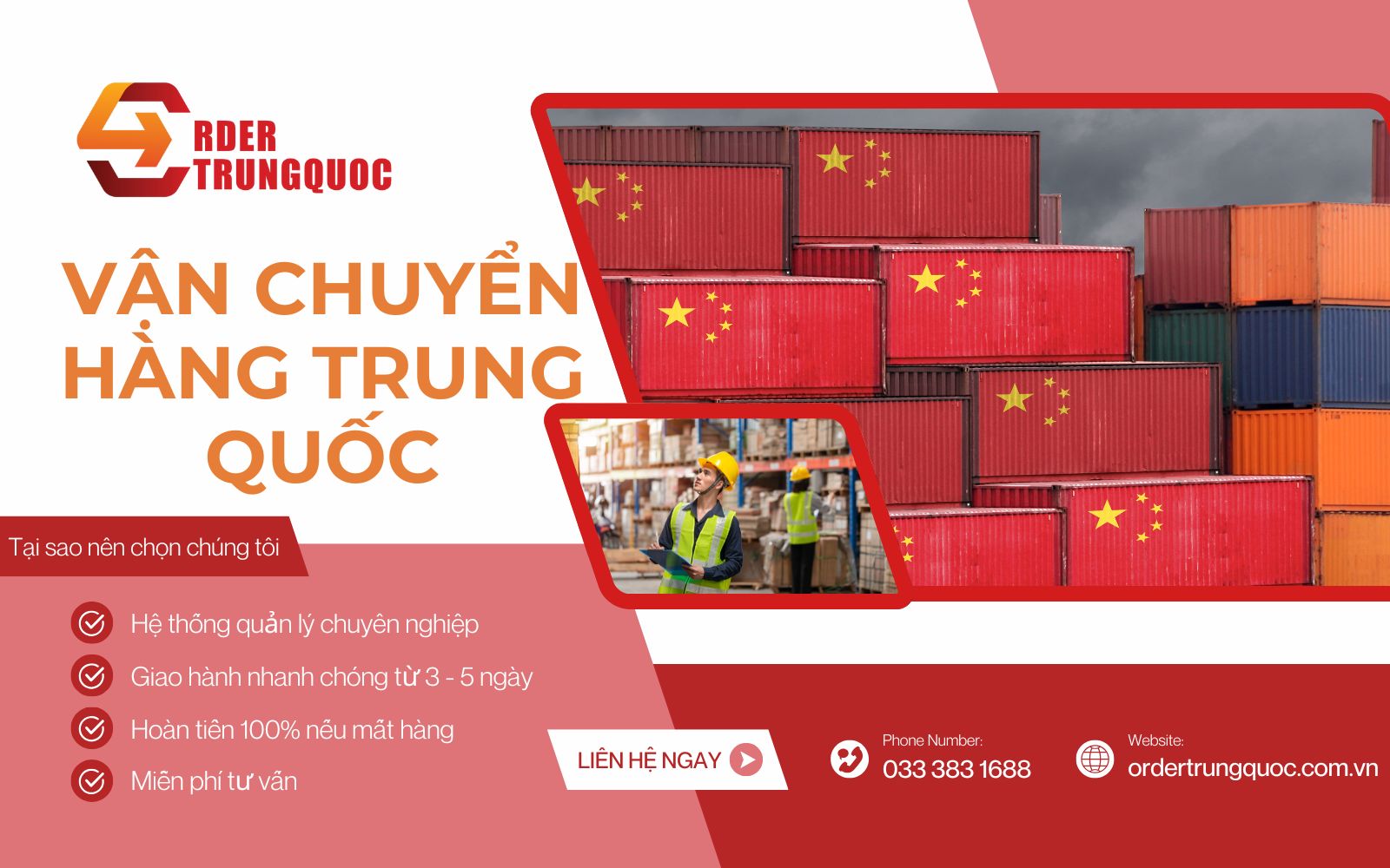 Dịch vụ vận chuyển hộ hàng China tại Order Trung Quốc