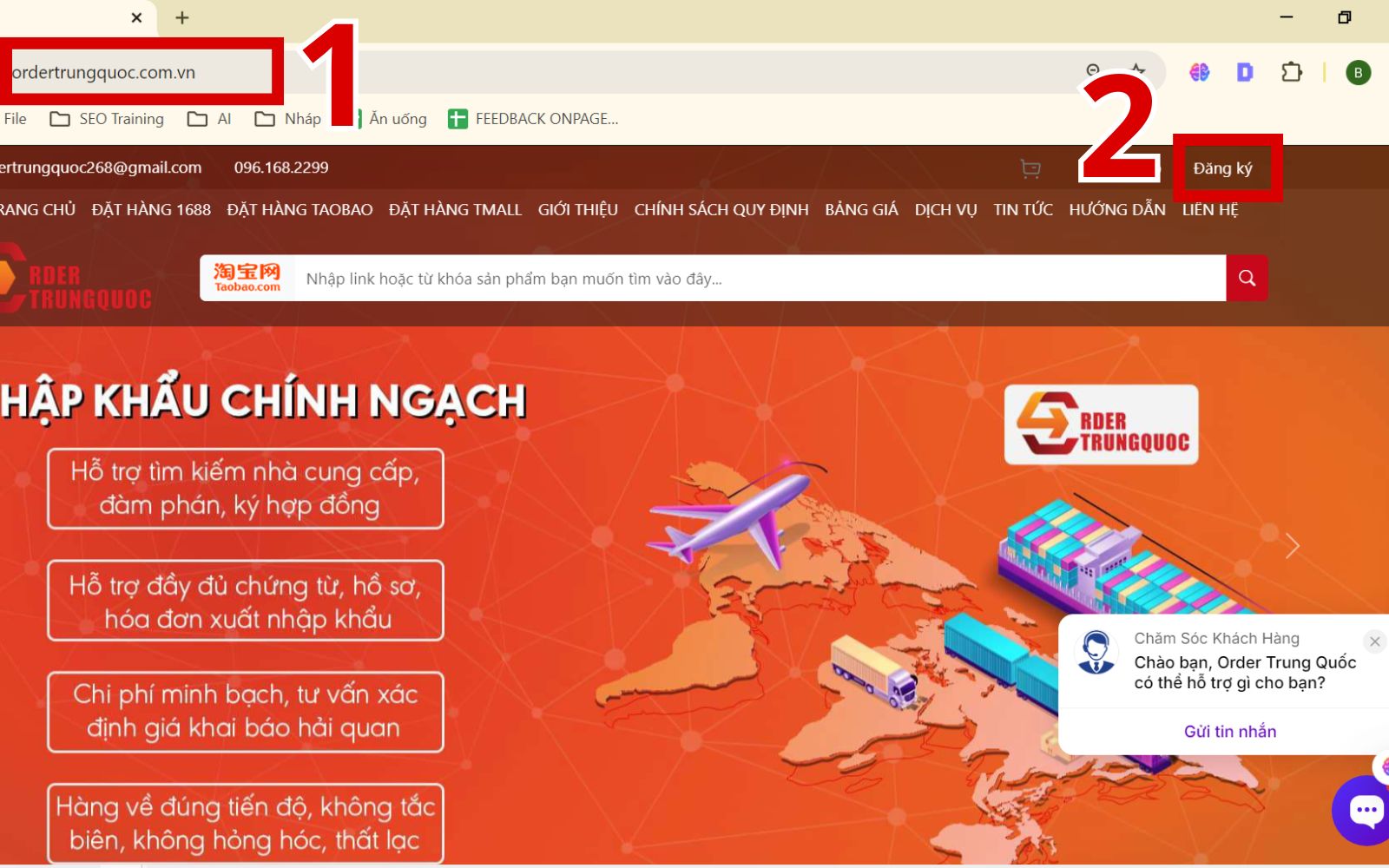 Hướng dẫn nhập hàng Alibaba qua đơn vị trung gian