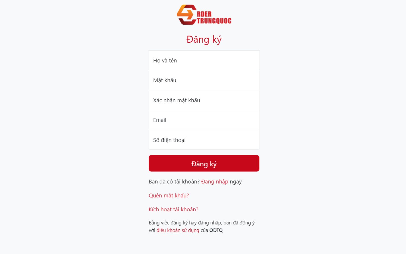 Hướng dẫn nhập hàng Alibaba trên hệ thống đặt hàng của Order Trung Quốc