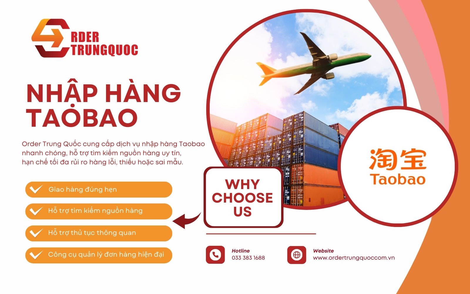 Order Trung Quốc chuyên nhập hộ hàng Taobao uy tín, chuyên nghiệp, giá tốt Order Trung Quốc - Đơn vị đặt hàng hộ Taobao.com uy tín