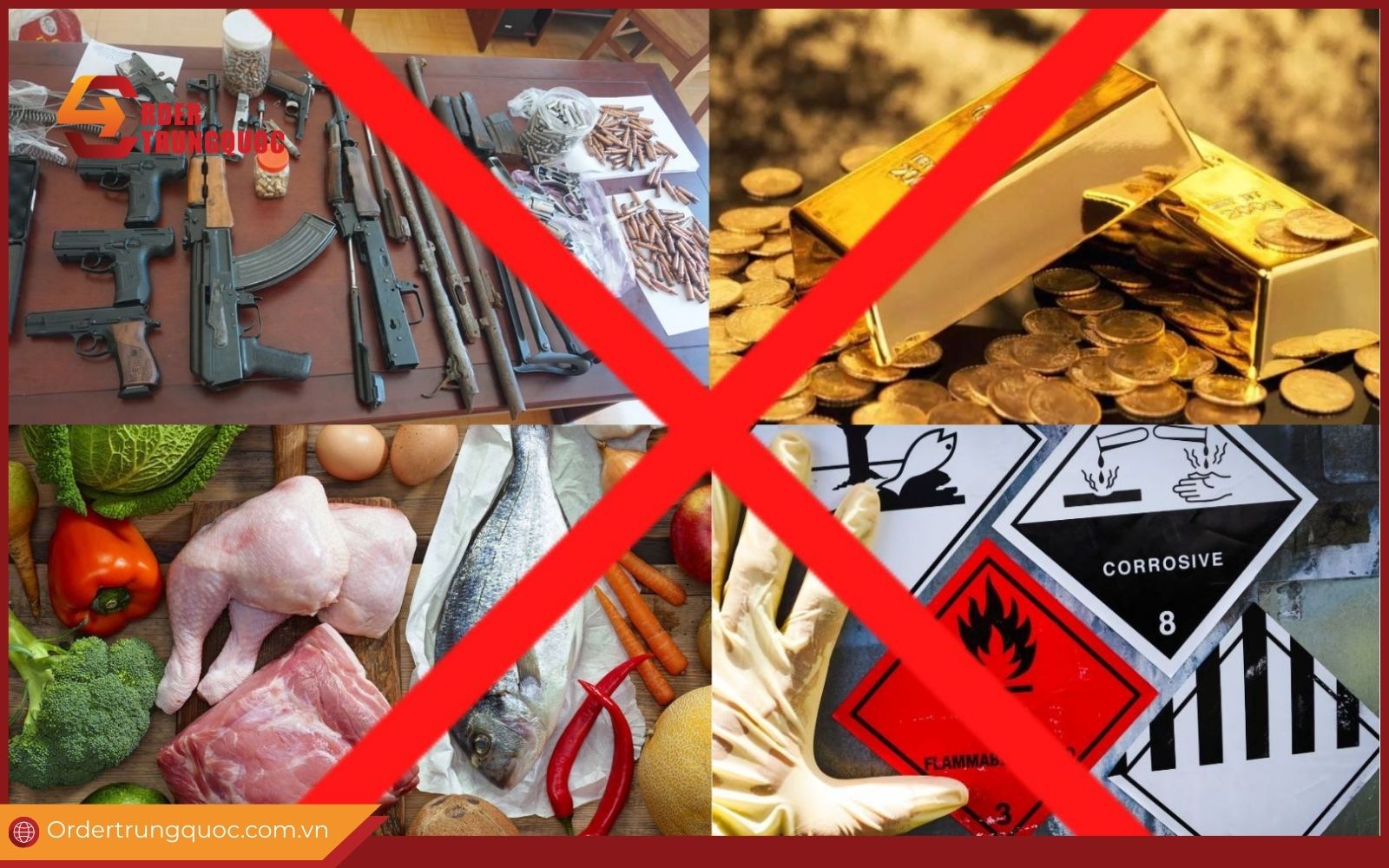 mặt hàng cấm nhập khẩu tiểu ngạch từ trung quốc​